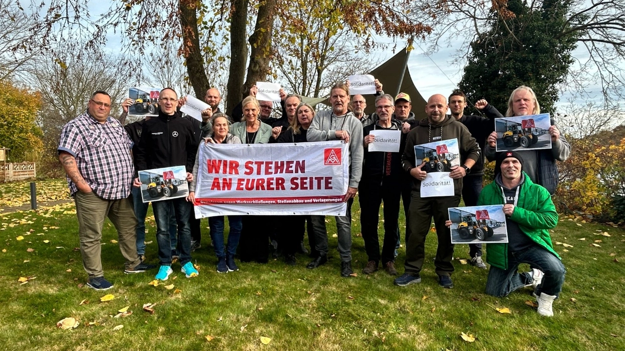 Betriebsräte solidarisch mit Mecalac-Beschäftigten