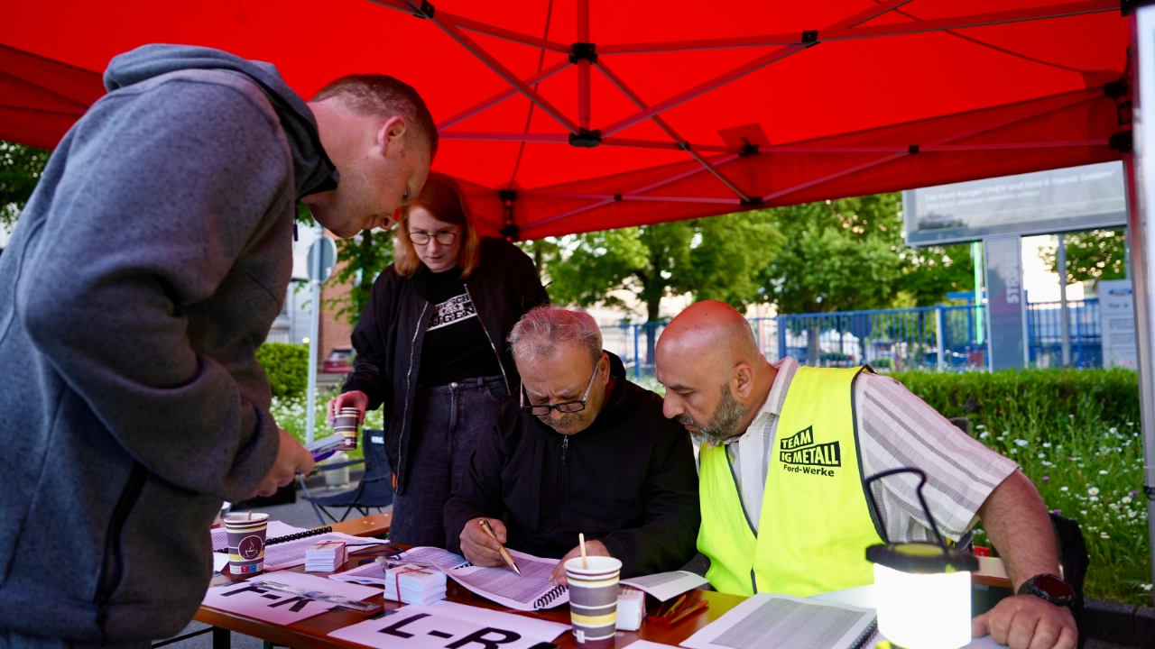 24-Stunden Streik Ford Register