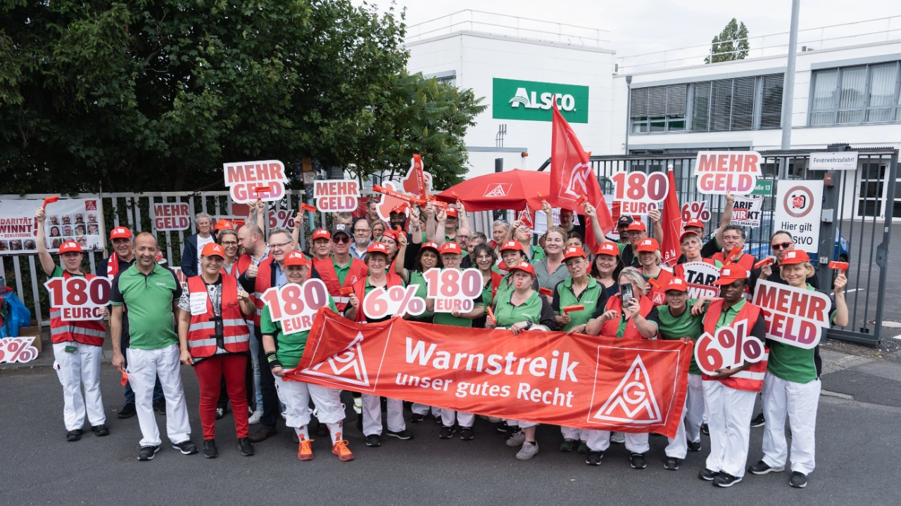 IGM-Warnstreik-Alsco-Koeln