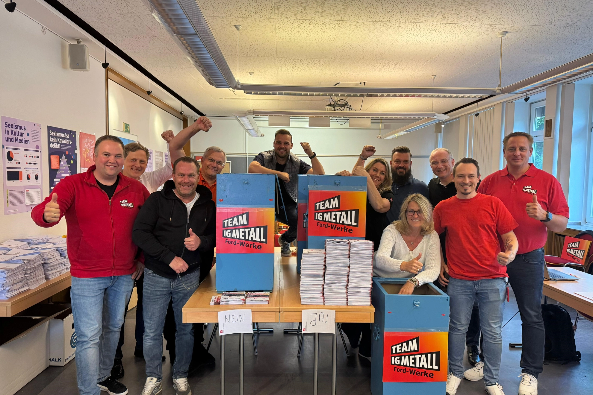 Auszählung Urabstimmung Ford