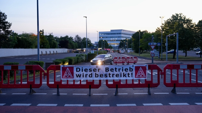 24-Stunden Streik Ford Sperre