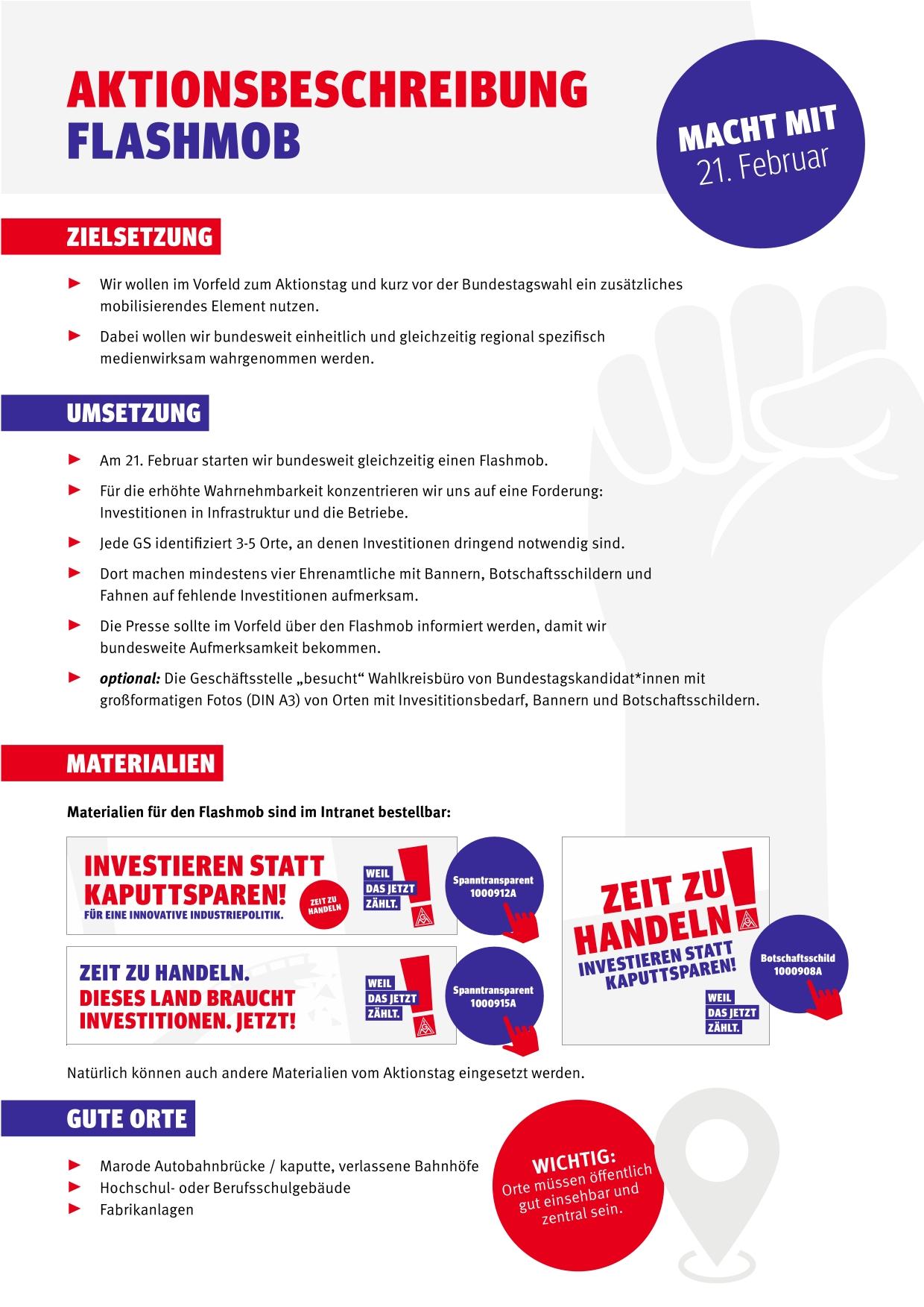 Flashmop zum Aktionstag