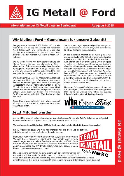 Ford IGM-Zeitung 1-2025